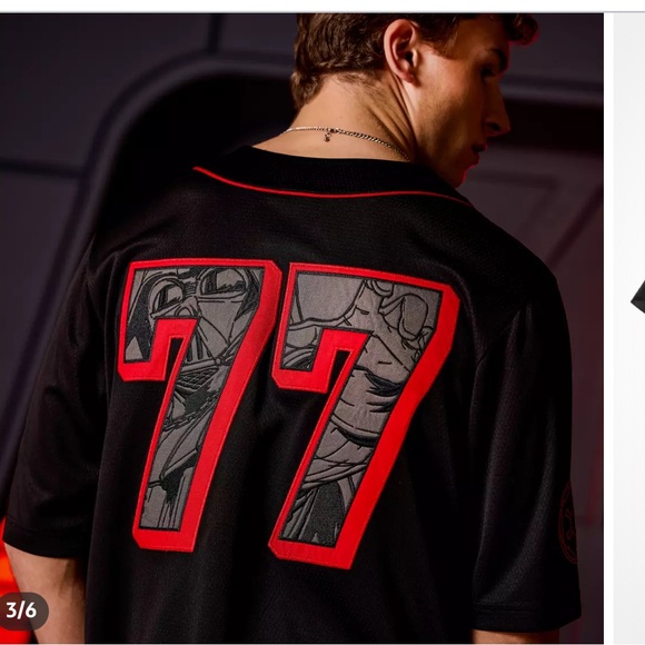 Disney Darth Vader Baseball Jersey for Adults - Star Wars - Picture 3 of 7
